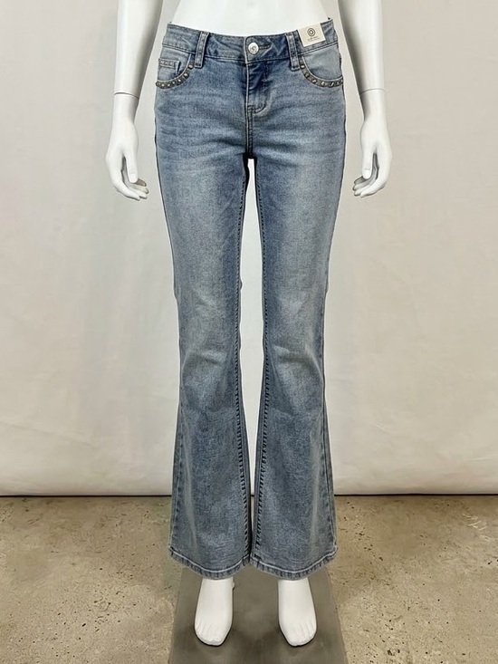 No Boundaries Denim - No Boundaries Light Blue Flared Jeans for Women